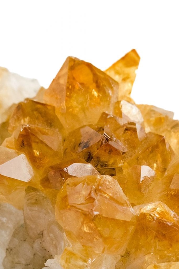 citrine jaune pierre brute.